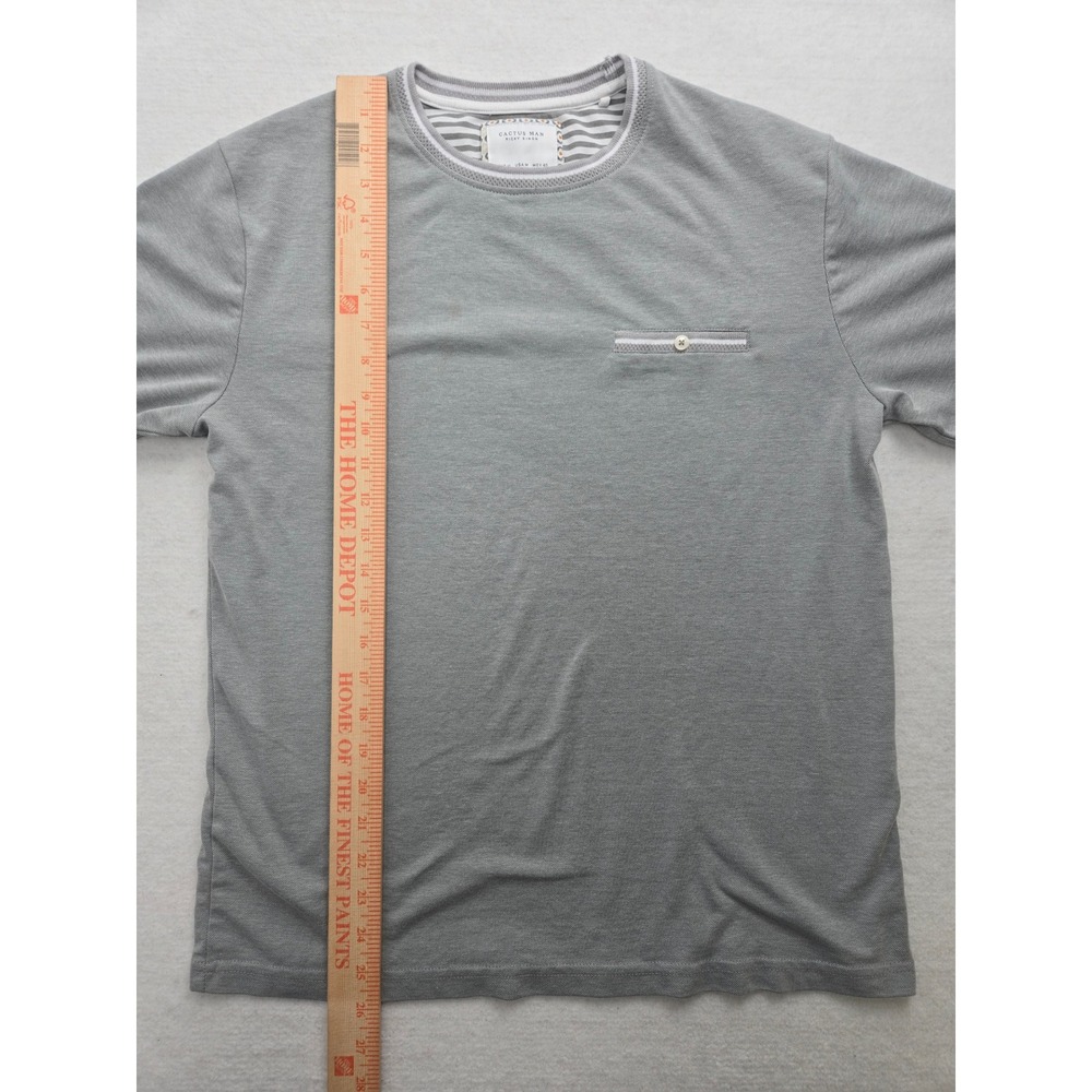 Cactus Man Ricky Singh Gray Long Sleeve Crew Neck T-Shirt Mens Size M - Picture 6 of 7
